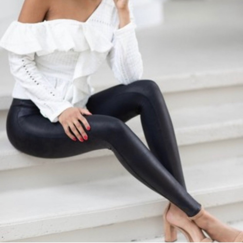 Petite Faux Leather Legging in Black
SPANX